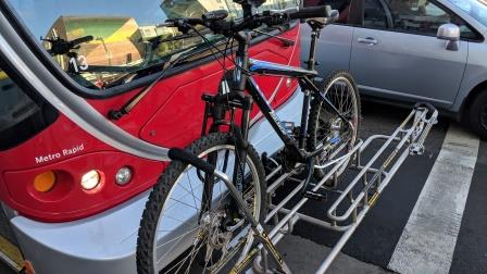 LACMTA Bike Rack with mounted bike